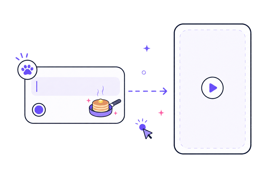 Describe a funny cat scenario for the AI cat video generator