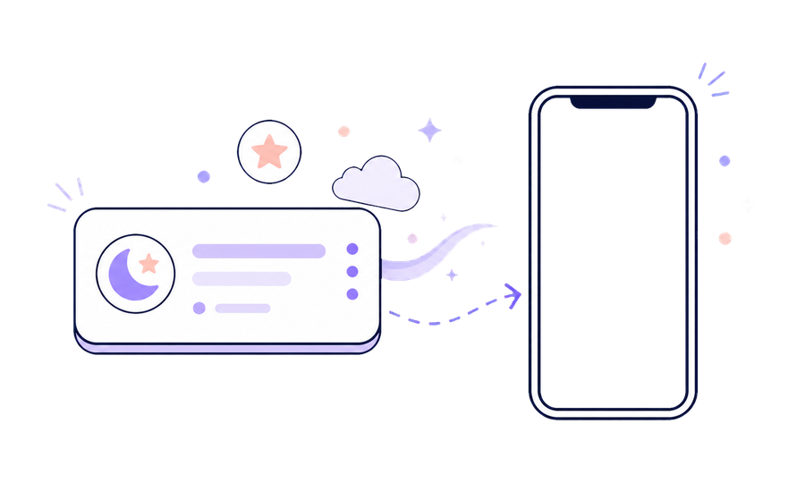 Start with a gentle theme for the bedtime story video generator
