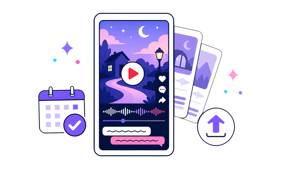 Illustrated Reddit story video ready to post or run as a series