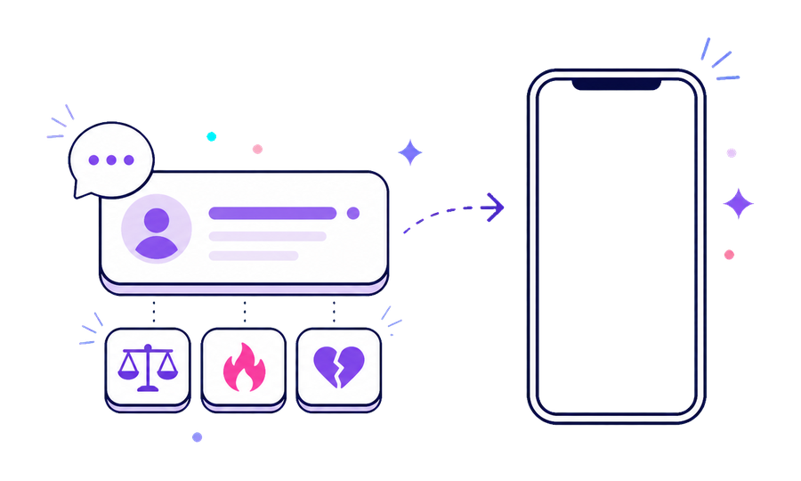 Type a story scenario for the Reddit story video generator