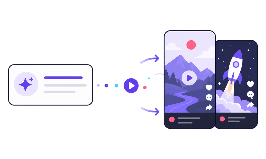 Start a TikTok automation series from a single topic idea