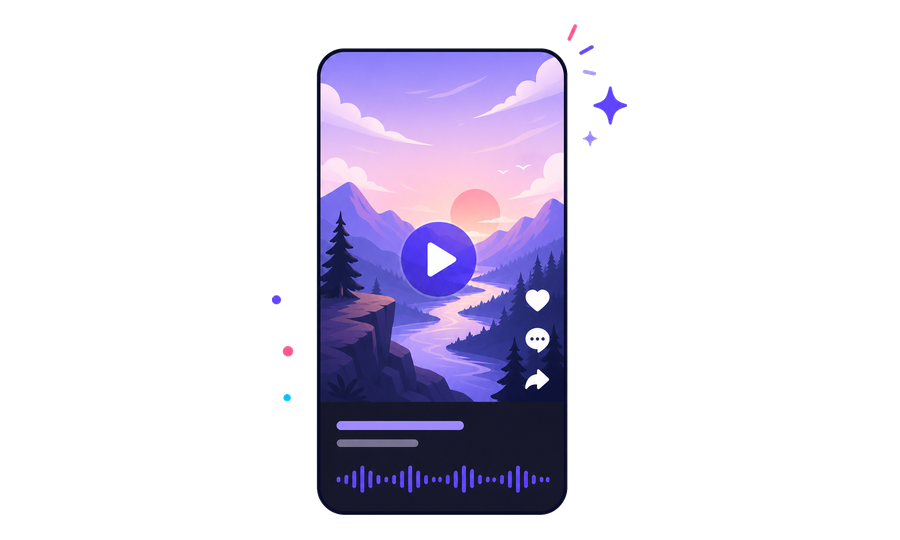 AI builds a finished faceless TikTok video with script, voiceover, and captions